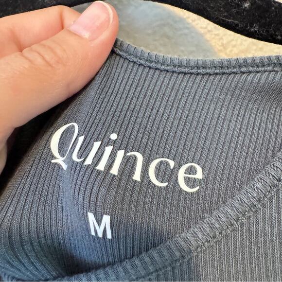 Quince Tencel Carbon Grey Jersey Maxi Dress Womens M NWOT Casual Basic Closet - Picture 5 of 10